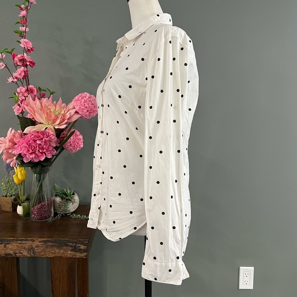 L.O.G.G 100% Cotton Polka Dot Button Up Long Sleeve - Picture 3 of 12